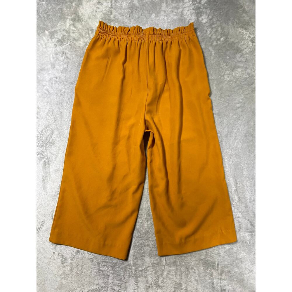 SOHO Wide Leg Paperbag Tie Waist Crop Pants Large Boho Luxury - Picture 5 of 5